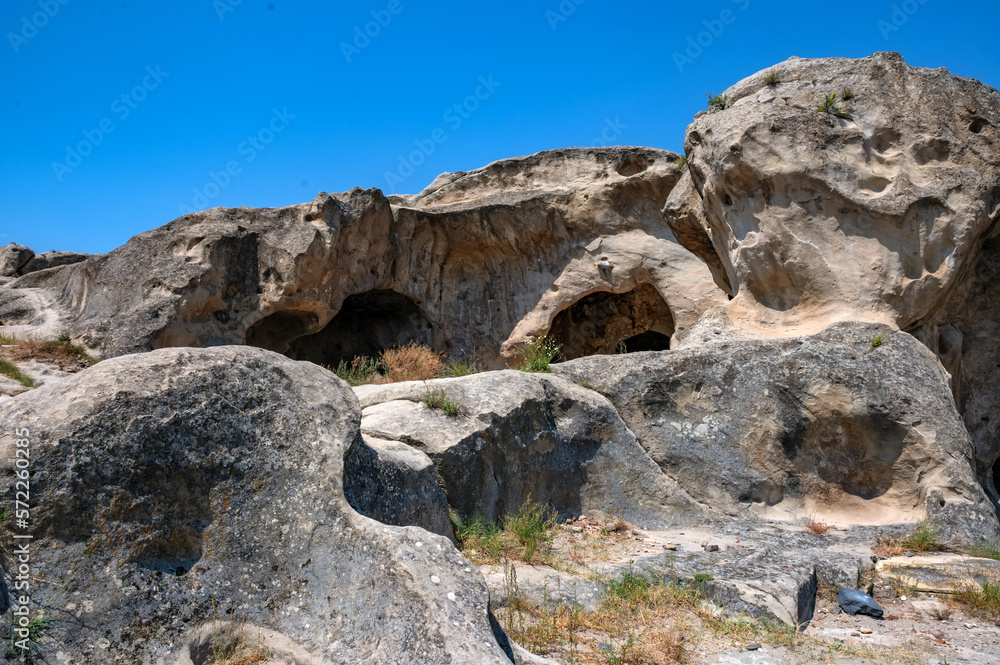 Old cave city Uplistsikhe in Caucasus region, Georgia.