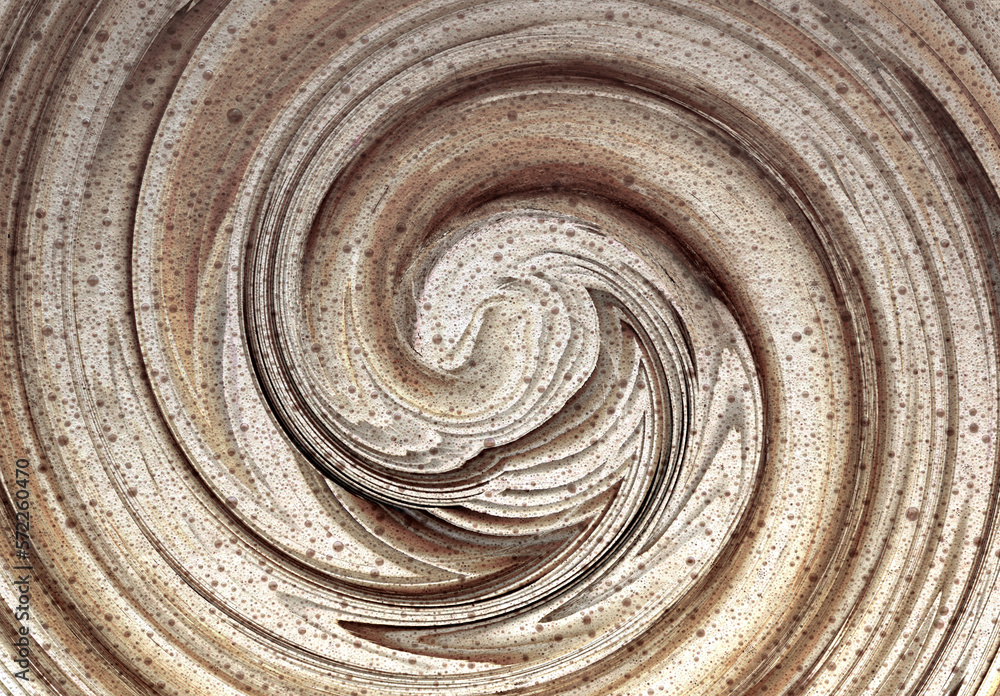 A white coffee closeup abstract with swirls and bubbles A white coffee closeup abstract with swirls and bubbles