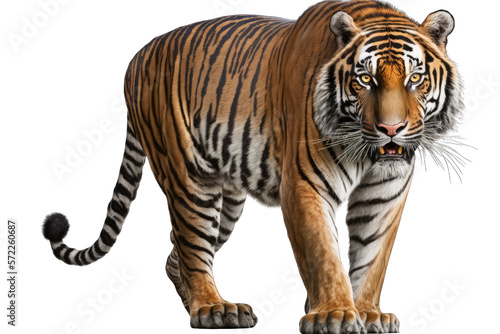 Fotografie, Tablou tiger transparent background, ai generated