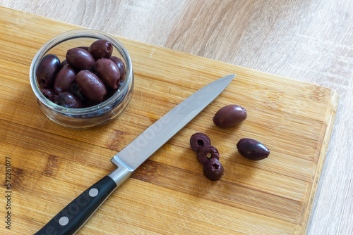 Sliced Kalamata olives