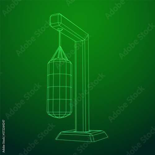 Punching bag for training boxing power punch