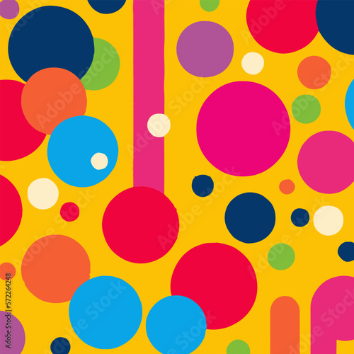 Big And Small Circles And Lines And Small Breakouts Vector Background Style.