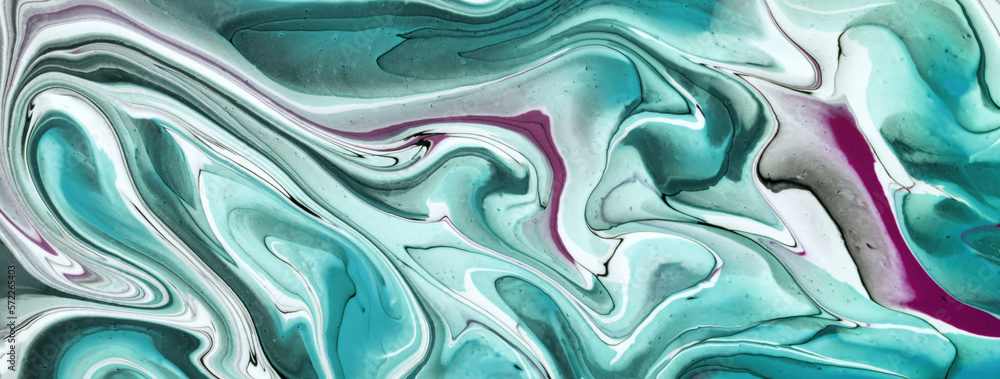 Abstract fluid art background light cyan and white colors. Liquid marble. Acrylic painting with turquoise lines Abstract fluid art background light cyan and white colors. Liquid marble. Acrylic painting with turquoise lines
