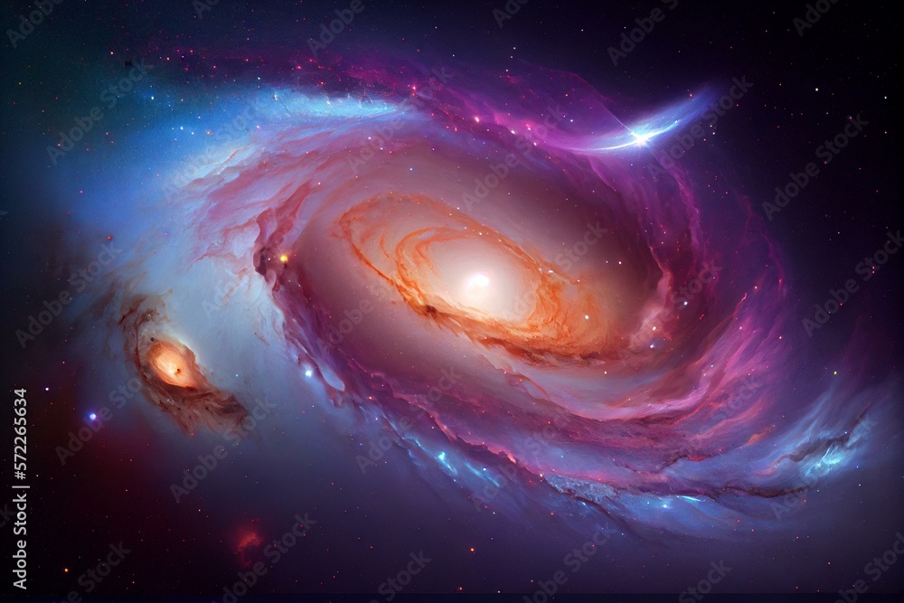 Andromeda's nebula, beautiful universe, AI Generated
