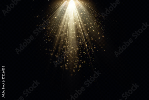 Vector Spotlights. Scene. Light Effects.