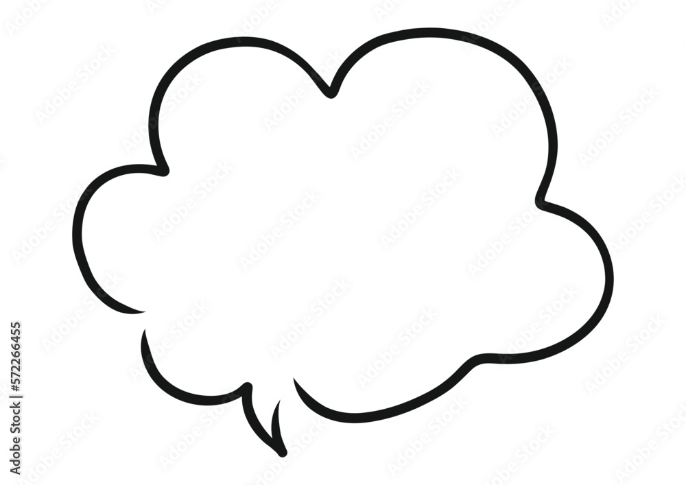 ペンの手描き吹き出し ペンの手描き吹き出し