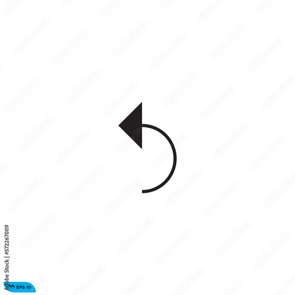 Icon vector graphic of arrow left Icon vector graphic of arrow left