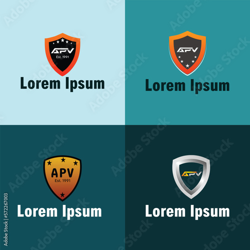 Free Download letter apv  logo design template - GFXLoad