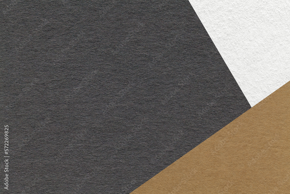 Texture of craft black color paper background with white and brown border. Vintage abstract cardboard. Texture of craft black color paper background with white and brown border. Vintage abstract cardboard.