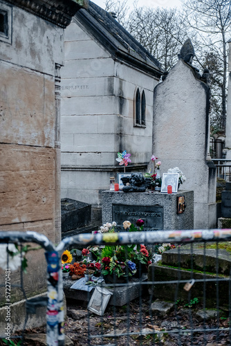 Принти на полотні jim morrison, paris, grab