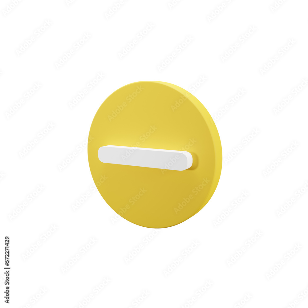 minimize button 3d illustration minimize button 3d illustration