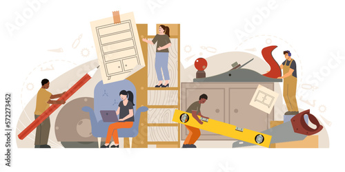 Furniture Production Flat Composition
