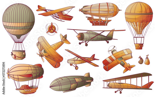 Vintage Aircraft Transport Set