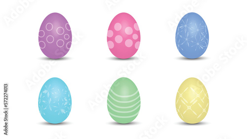 set of easter eggs