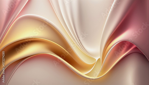 Abstract silk wavy background.AI generated.