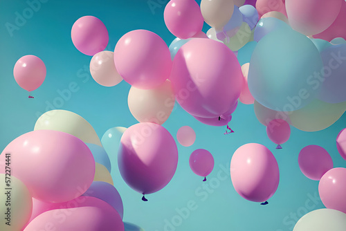 Abstract Balloon Art - Festive Design for Celebrations.