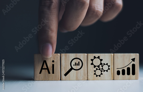 Concept of applying artificial intelligence to business operations