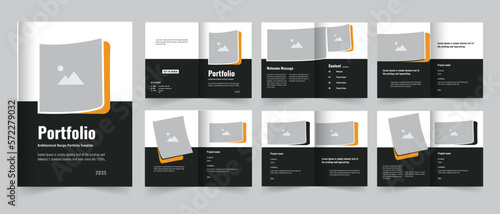 Architectural construction portfolio Design template