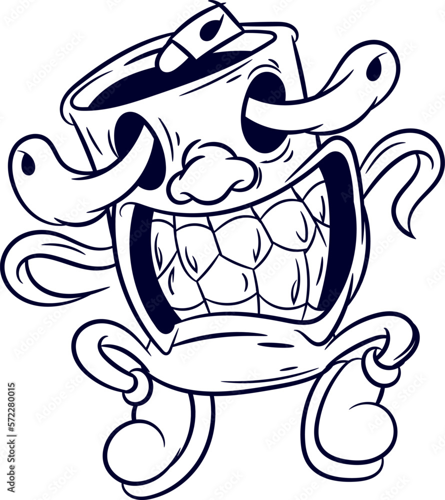 Spray Paint Monster Cartoon Spray Paint Monster Cartoon