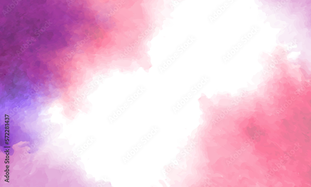 Abstract pink watercolor background. Digital art painting. Vector illustration. Can be used for wallpaper, web page background, web banners.