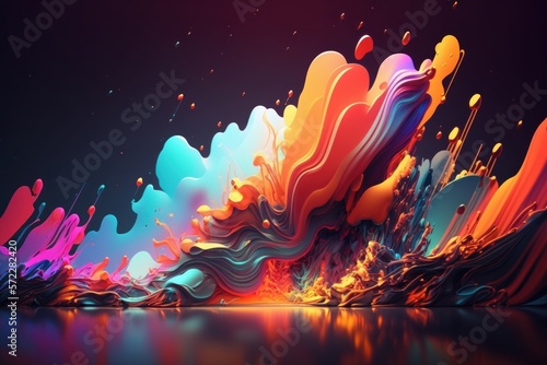 Colour explosion desktop wallpaper
