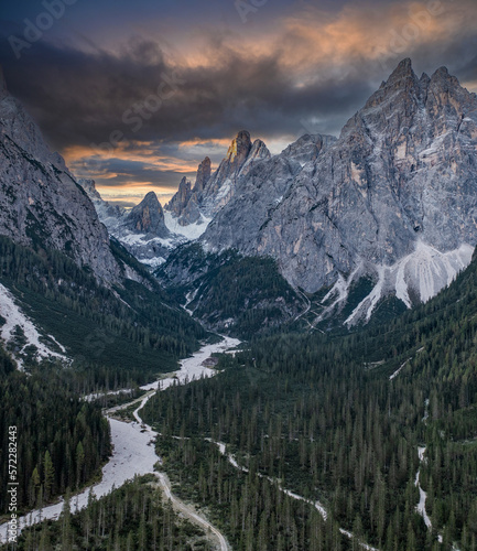 sunrise in the mountains 