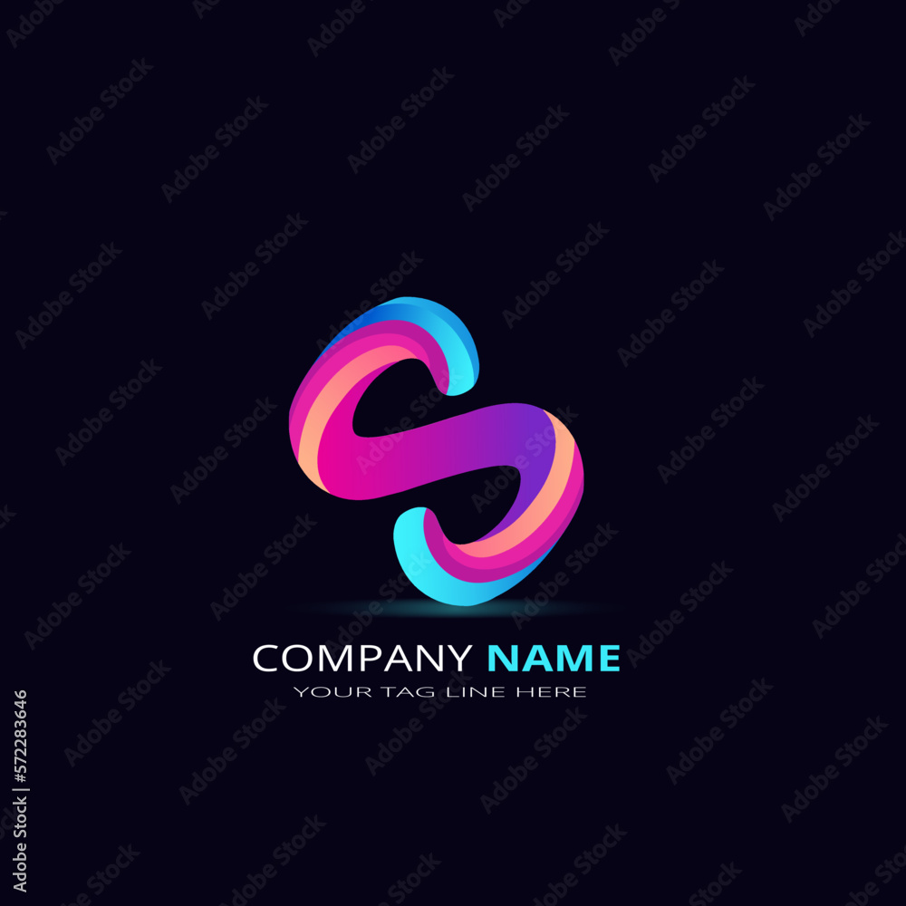 abstract 3d logo design abstract 3d logo design