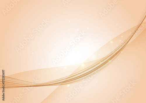 ゴールド系のウェーブ背景