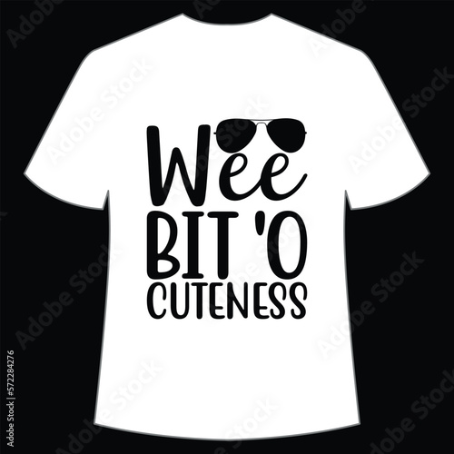 Wee bit 'o cuteness St. Patrick's Day Shirt Print Template, Lucky Charms, Irish, everyone has a little luck Typography DesignSt. Patrick's Day Shirt Print Template, Lucky Charms, Irish, everyone has a