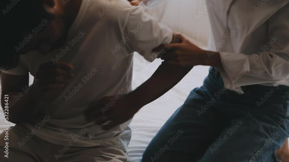 attractive angry couple fighting and shouting at each other attractive angry couple fighting and shouting at each other