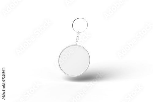 Floating of Round Keychain Transparent Background