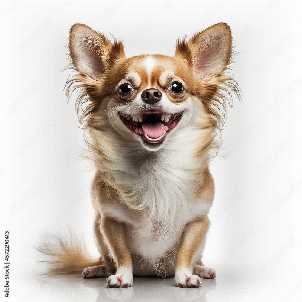 ai generated portrait of dog breed chihuahua cute happy excited smiling ai generated portrait of dog breed chihuahua cute happy excited smiling