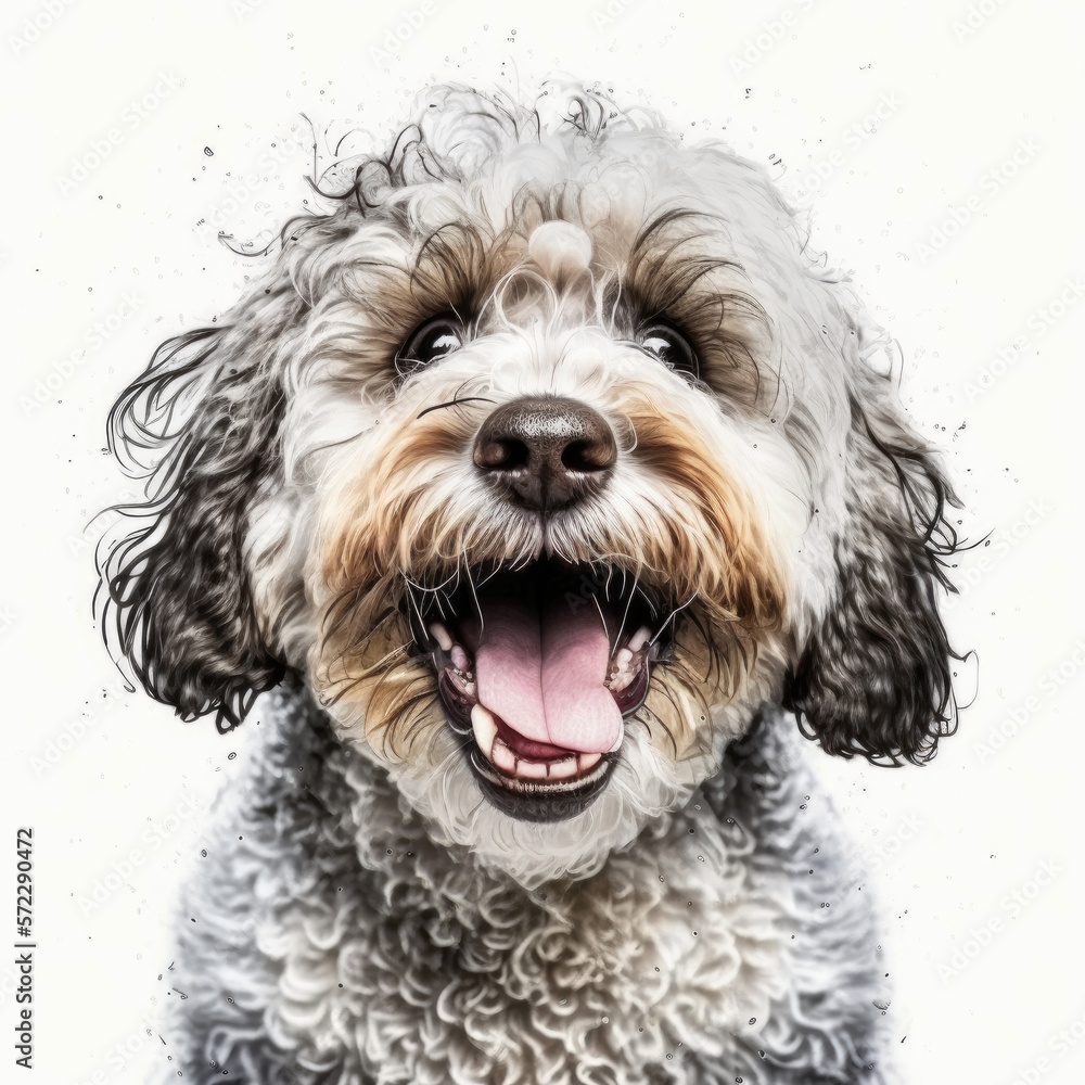 ai generated portrait of dog breed havapoo cute happy excited smiling ai generated portrait of dog breed havapoo cute happy excited smiling
