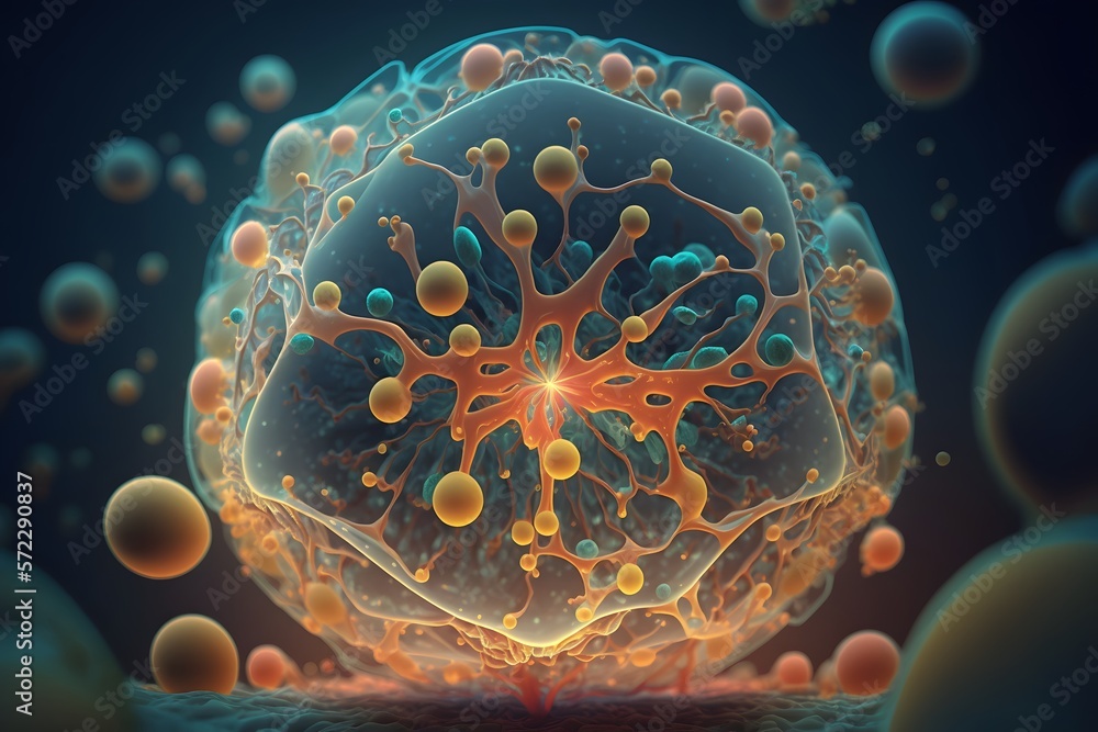 Fototapeta premium cell created using AI Generative Technology