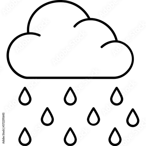 Drizzling Vector Icon fully editable

