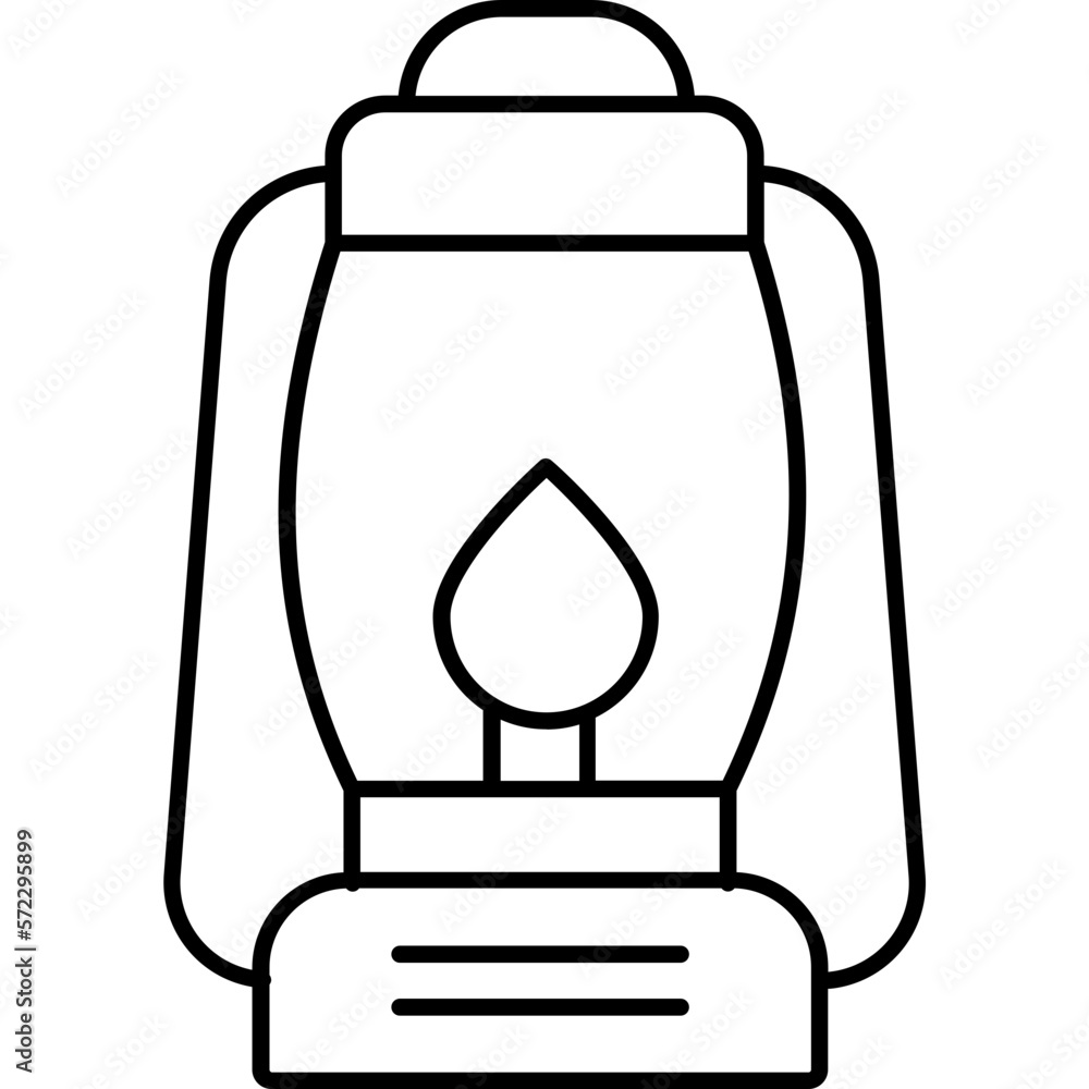Lamp Vector Icon fully editable

