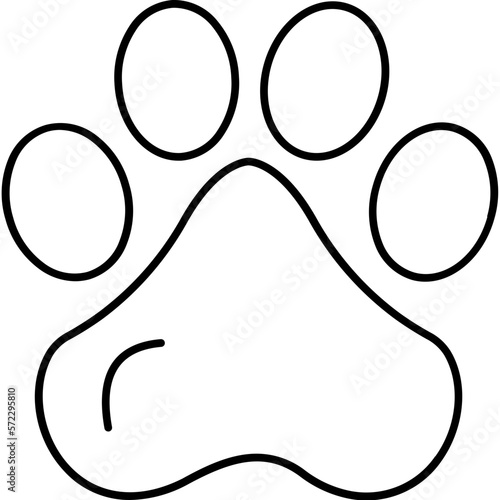 Forepaw Vector Icon fully editable

