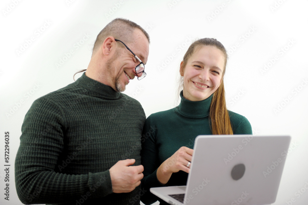 adult man flirting with girl smiling flirting prank joke embarrassment man trying to like man with glasses on nose looking at a monitor on a computer an interesting dating device on airplane adult man flirting with girl smiling flirting prank joke embarrassment man trying to like man with glasses on nose looking at a monitor on a computer an interesting dating device on airplane