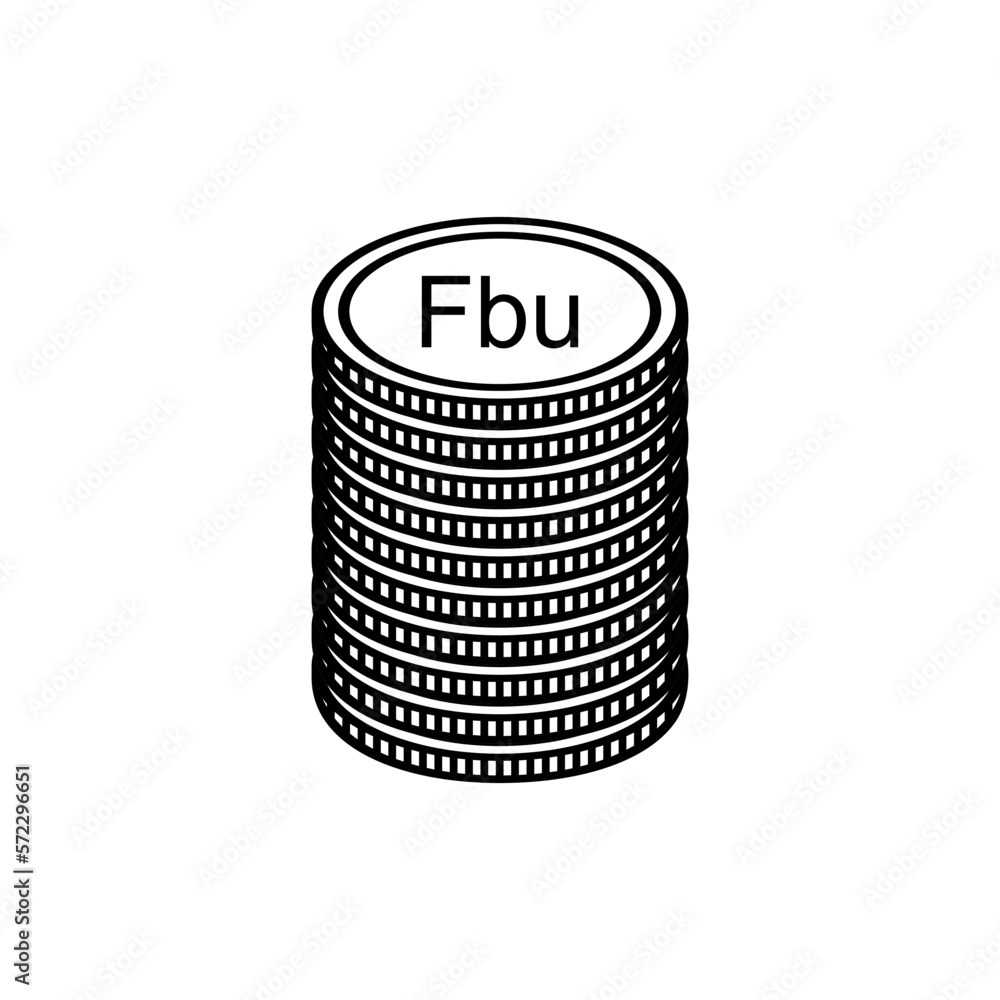 Burundi Currency Symbol, Burundian Franc Icon, BIF Sign. Vector Illustration Burundi Currency Symbol, Burundian Franc Icon, BIF Sign. Vector Illustration