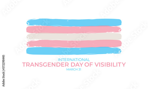 International Transgender Day of Visibility vector, World sexual health day, Third gender day, Concept of gender, Transgender Day of Visibility Poster, March 31, International Transgender Day