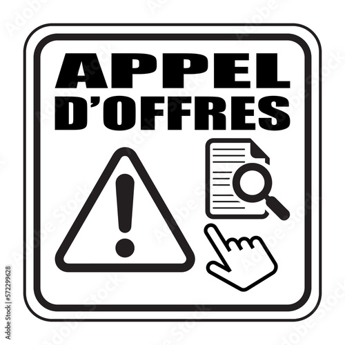 Logo appel d'offres.