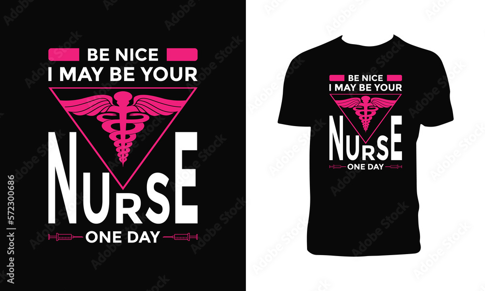 Fototapeta premium Nurse Vector T Shirt Design.