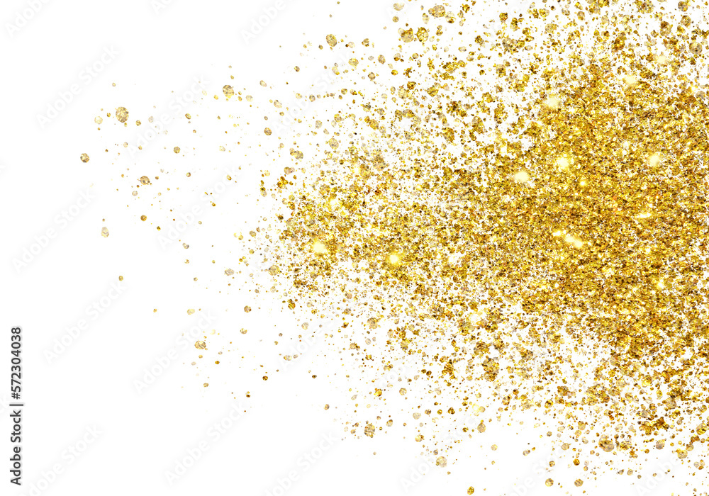 powder gold glitter