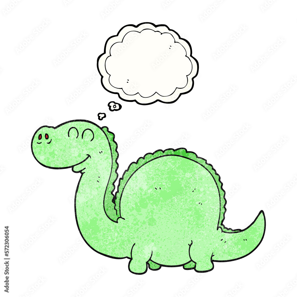 thought bubble textured cartoon dinosaur thought bubble textured cartoon dinosaur