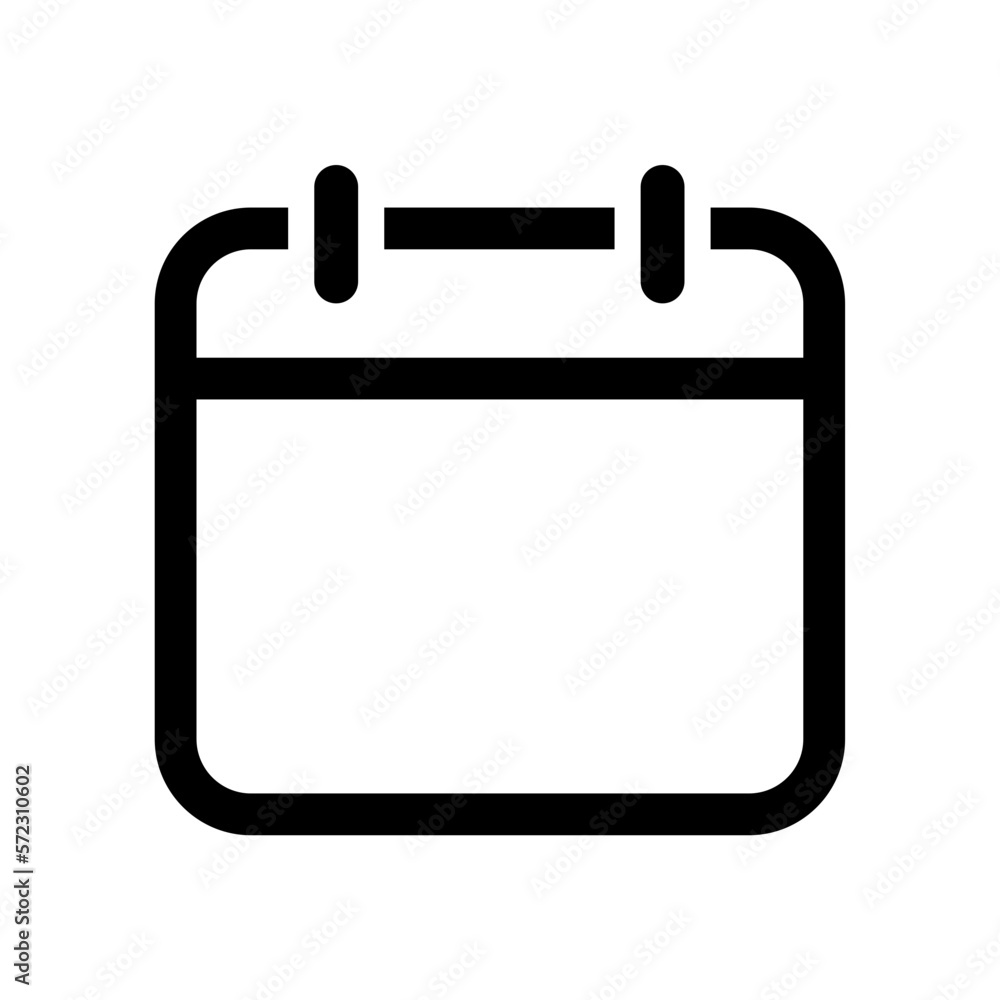 Calendar icon isolated vector image Calendar icon isolated vector image
