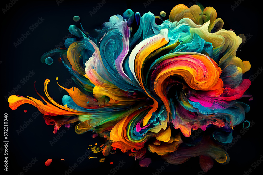 Colorful Abstract Fractal Desktop Background