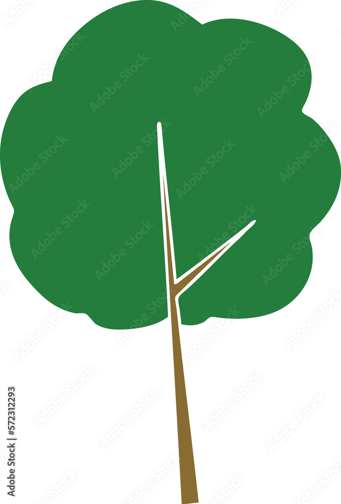 quirky hand drawn cartoon tree quirky hand drawn cartoon tree