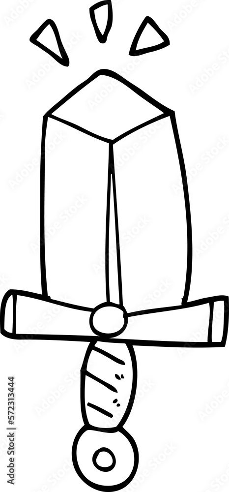 cartoon sword