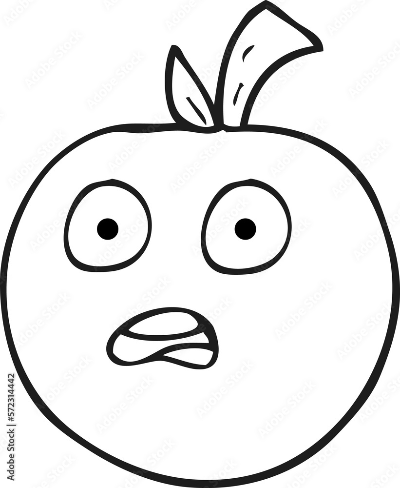 black and white cartoon tomato black and white cartoon tomato