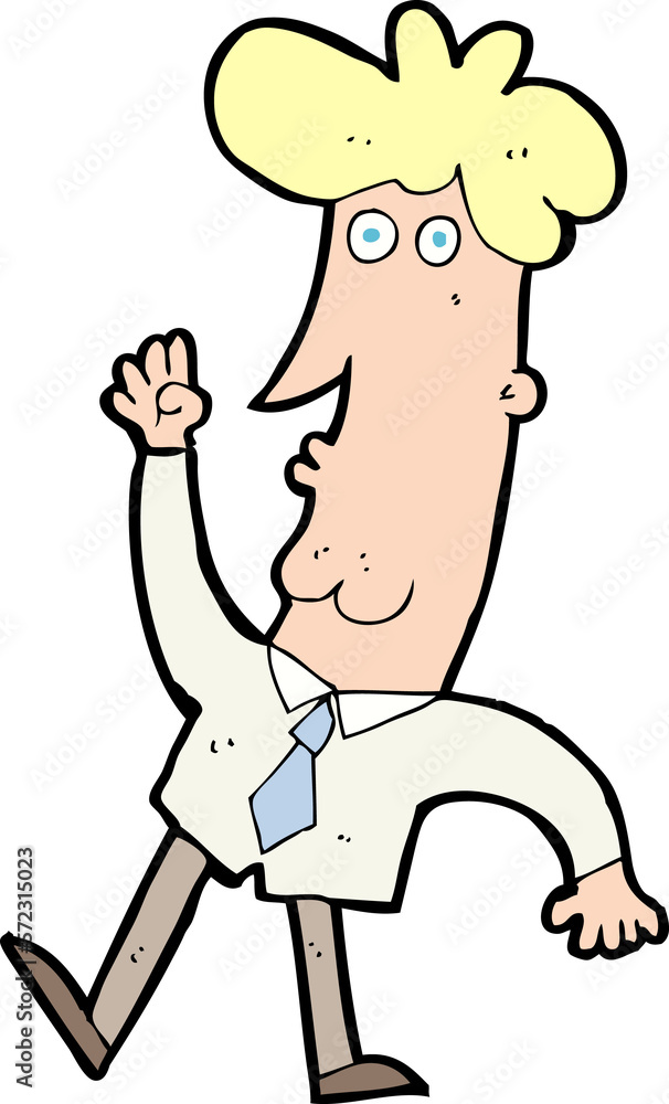 cartoon office man cartoon office man